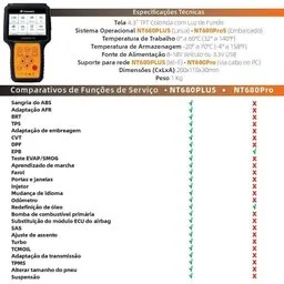 Scanner Leitor de Códigos de Falhas Auto Oil Reset EPB com 26 Funções FOXWELL-NT680PLUS