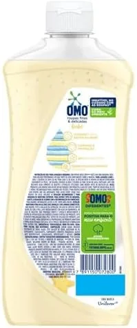 OMO Sabão Líquido Roupas Finas E Delicadas Bebê 900Ml