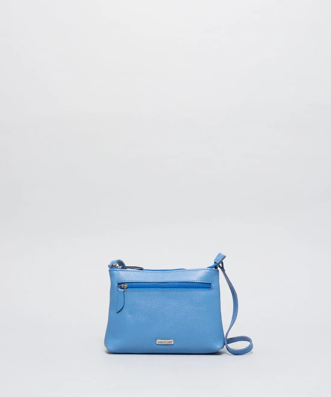 Bolsa p Couro Rita - Azul Safira