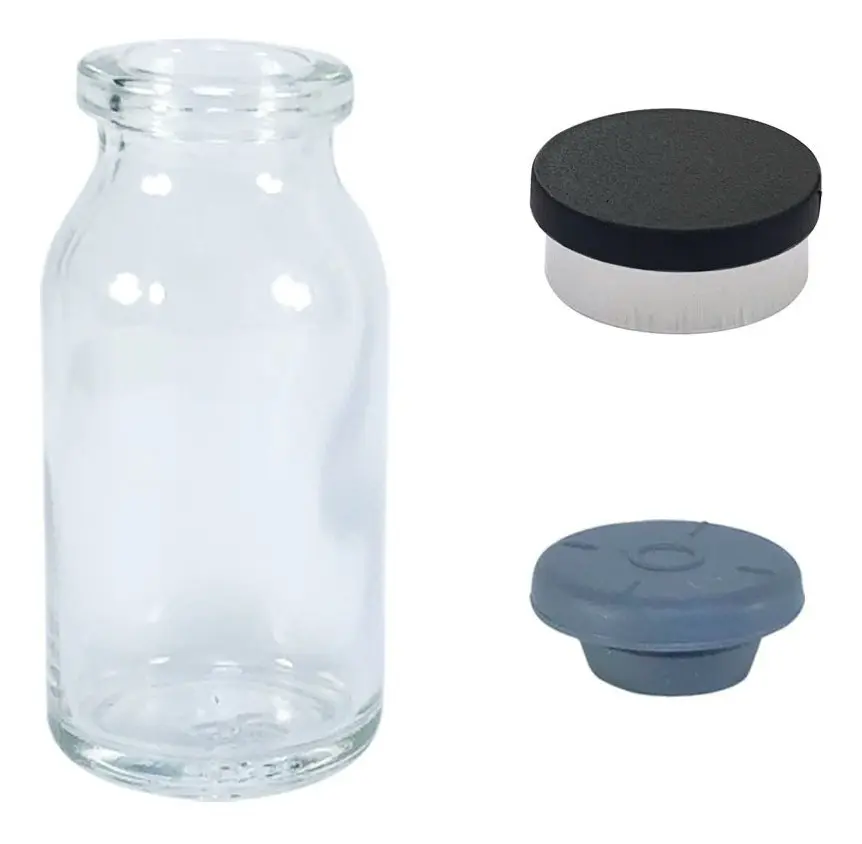 Frasco Penicilina 10ml C/borracha E Selo Flip Off (100 Unid)