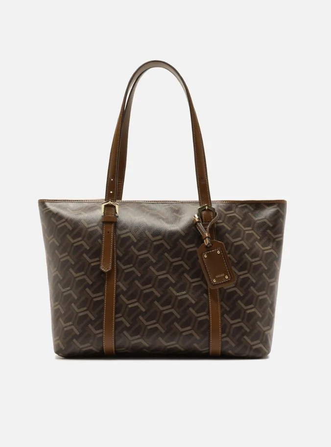 Bolsa Shopping Multineutro Couro Grande Monograma