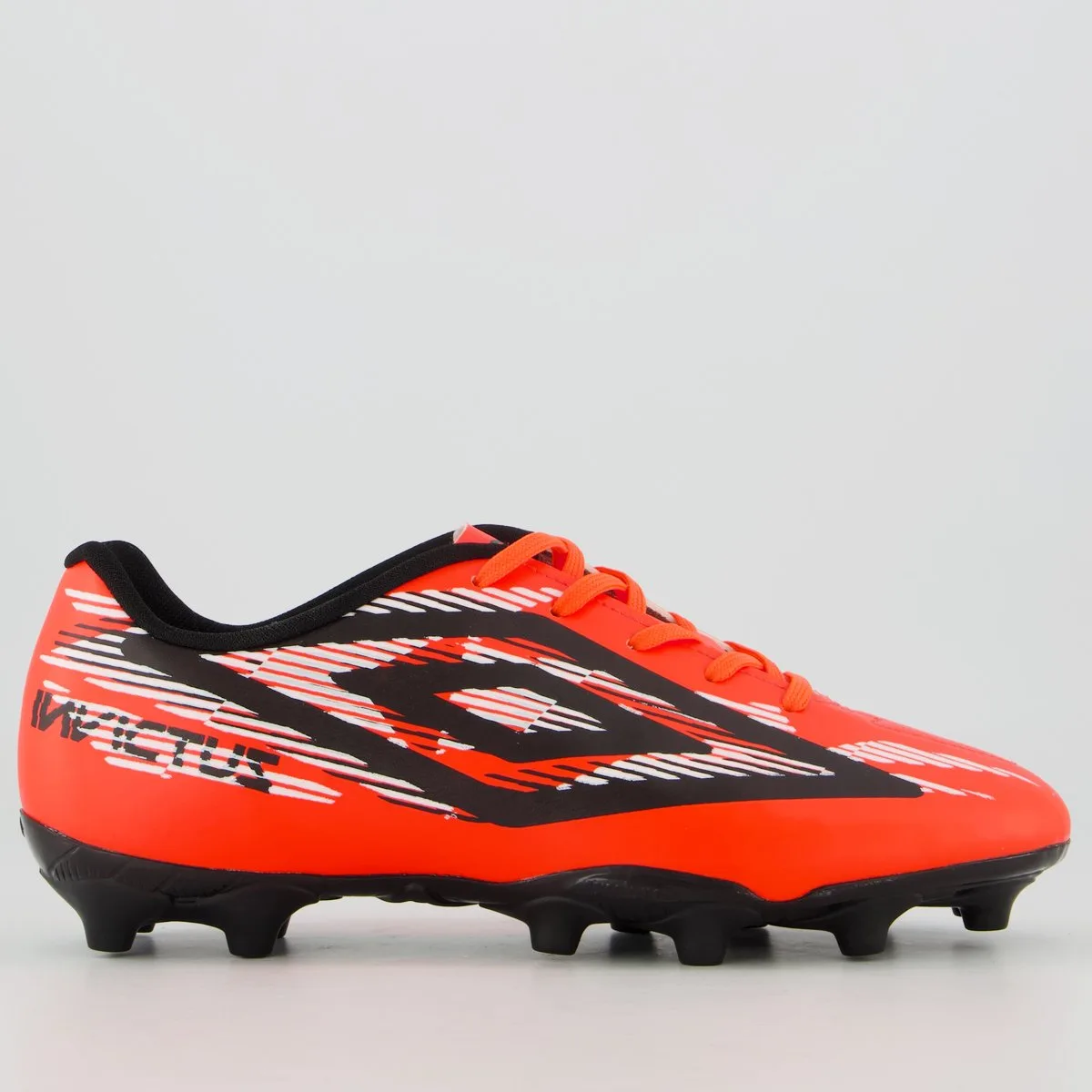 Chuteira Umbro Invictus Campo Laranja e Branca