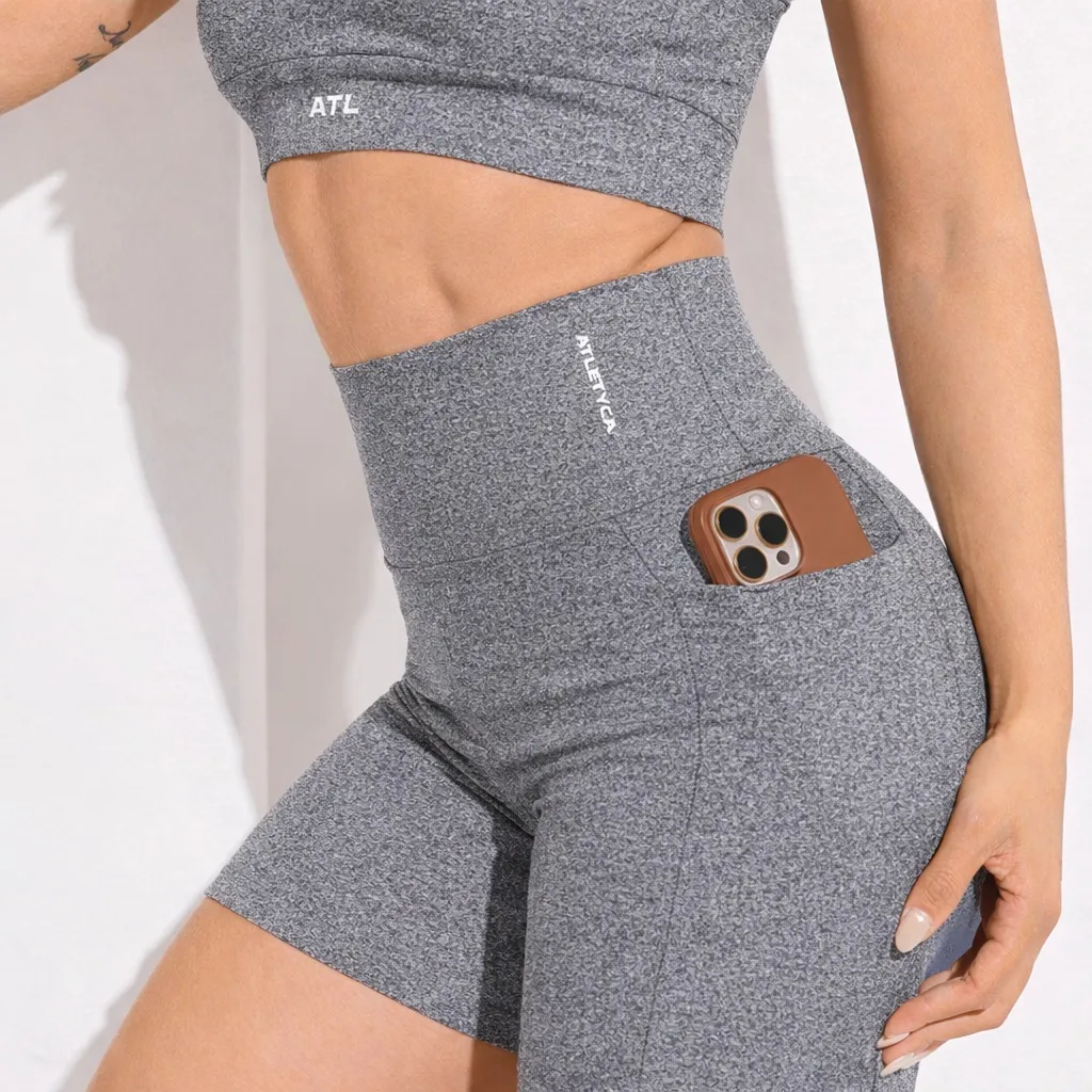 Short Com Bolsos Academia Zero Transparência Atletyca