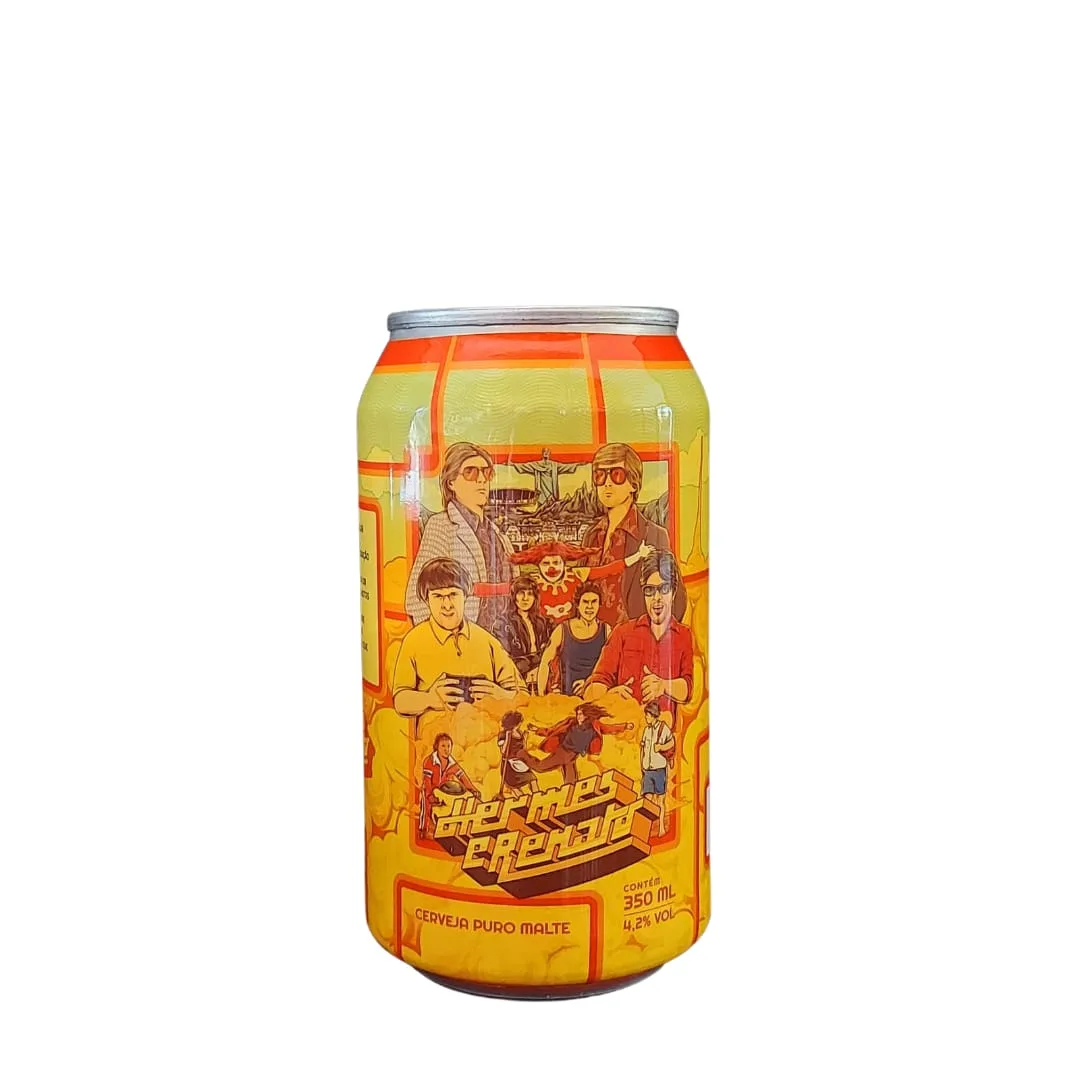 Cerveja Bastards Hermes e Renato Hop Lager lata 350 ml