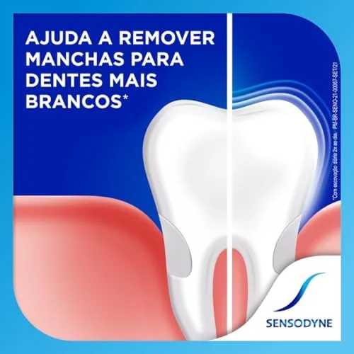 Sensodyne Creme Dental Branqueador Extra Fresh com Flúor, Leve 3 e Pague 2, Anti Tártaro, Contra Sensibilidade, 90g cada