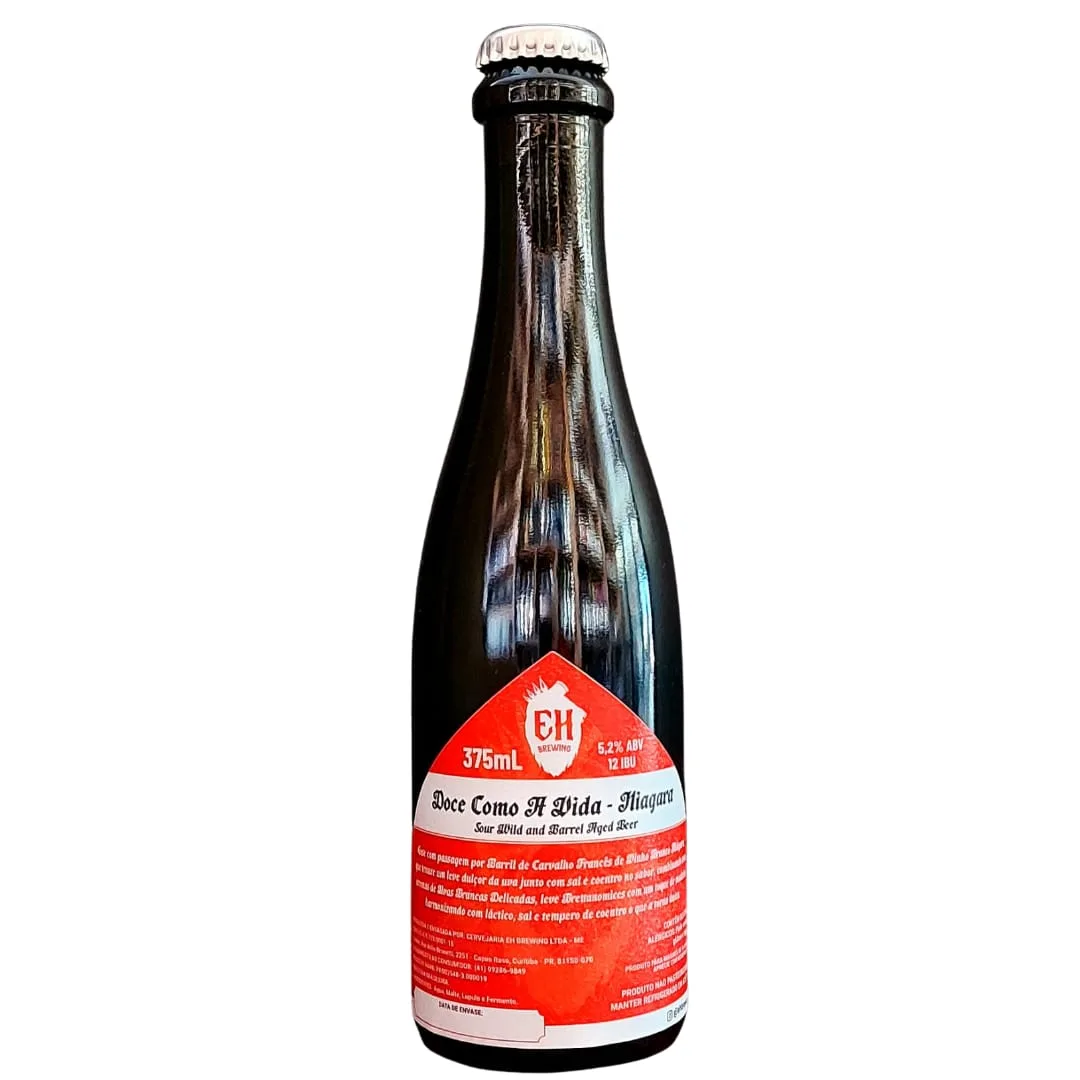 Cerveja EH Brewing Doce Como a Vida - Niagara Sour Wild and Barrel Aged Beer 375 ml