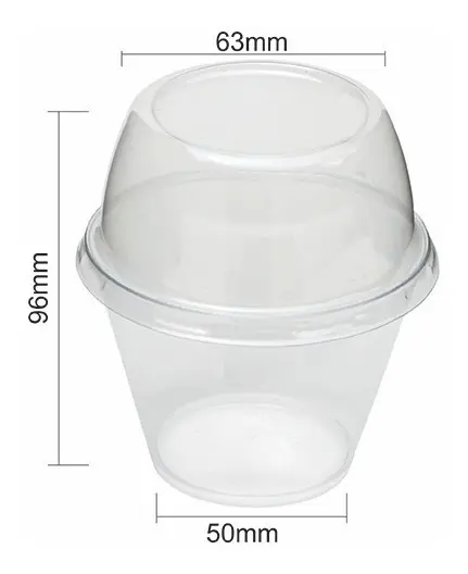 Embalagem Pote Doces Sobremesa Cupcake -  120 Unid - 180 Ml