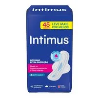 Absorvente Intimus Norturno Extra Proteção Extra Suave com Abas 45 Unidades
