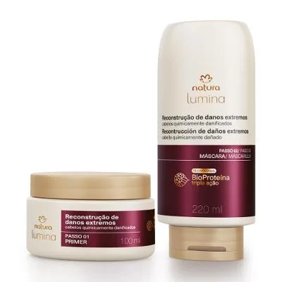 Kit Tratamento para Cabelos Quimicamente Danificados Lumina