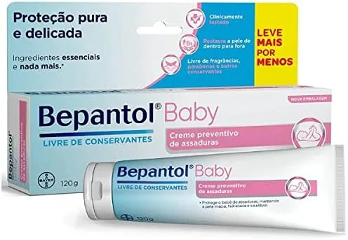 Kit com 2 Cremes Pomada de Assadura 120gr Cada - Bepantol
