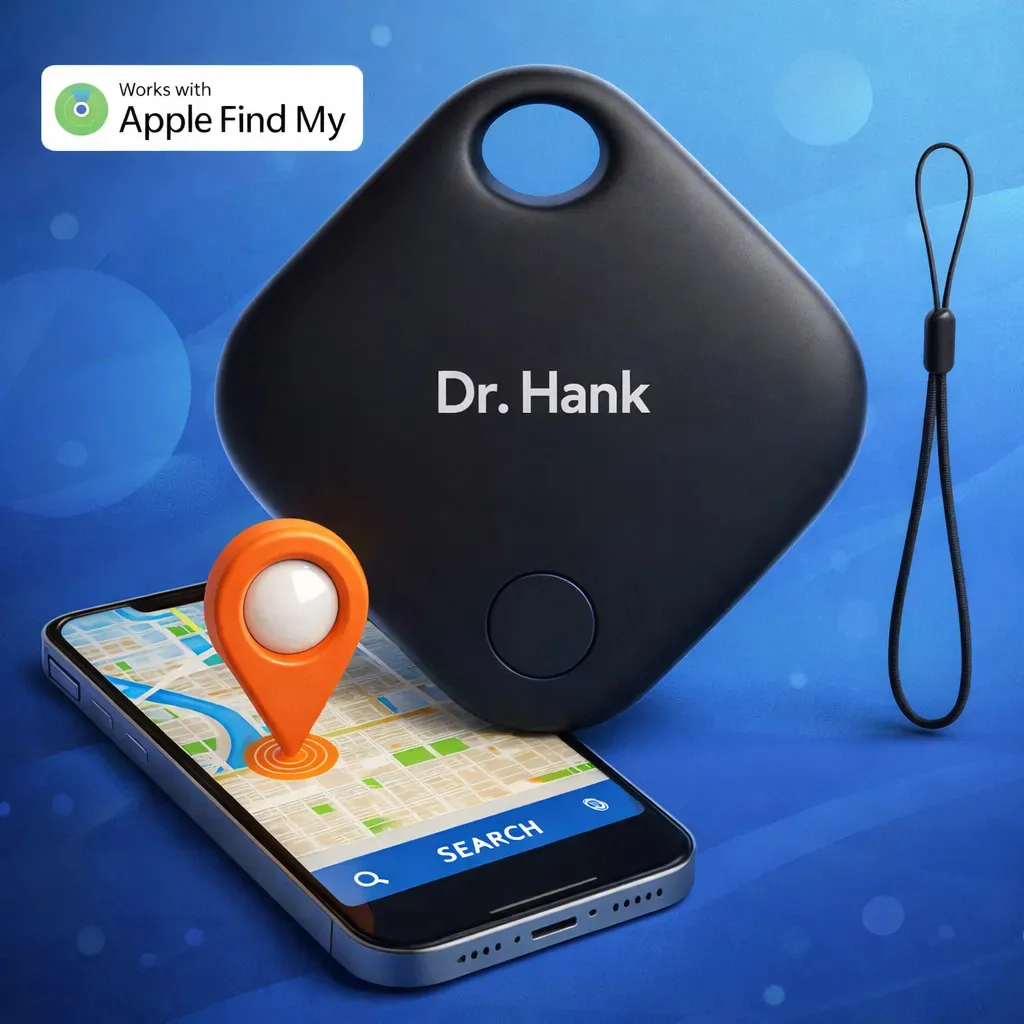 Mini Localizador Rastreador Smart Tag Gps Cor Preto Dr Hank Compatível Com iPhone Apple