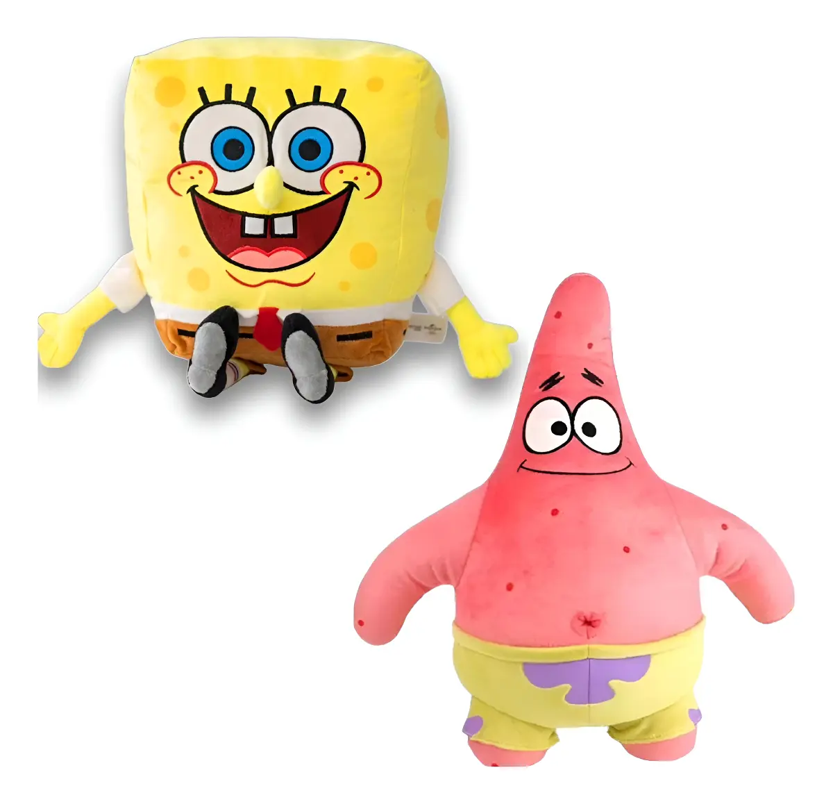 Kit 2 Pelucias Bob Esponja E Patrick 20 Cm Antialérgico