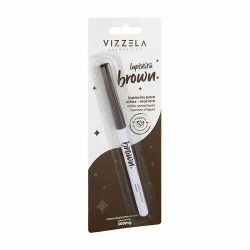 Lapiseira Para Olhos Brown Efeito Metalizado - Vizzela