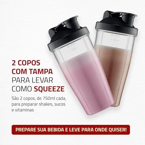 MONDIAL Personal Blender 220V, Preto/Cinza - DG-01