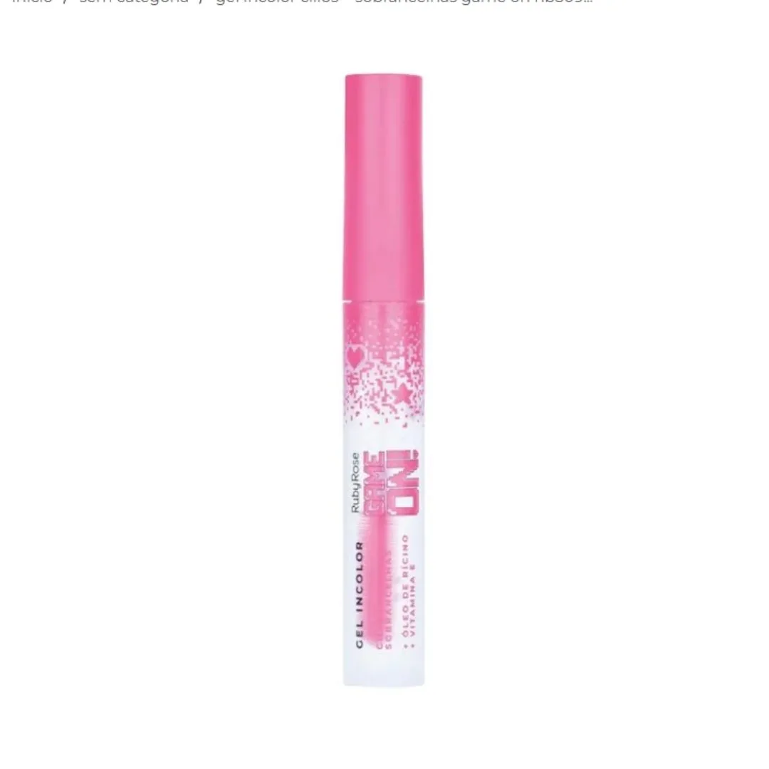 Gel Incolor Cilios + Sobrancelhas Game On - Hb509 - Ruby Rose