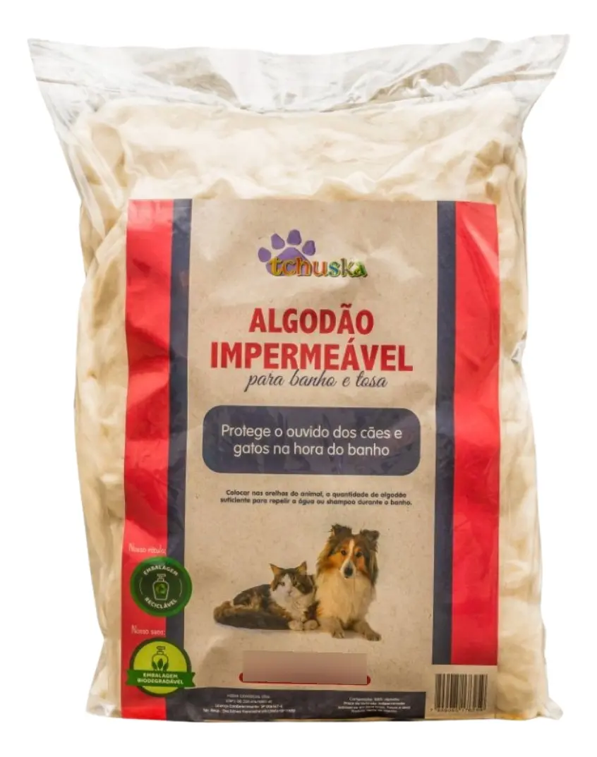 Algodao Impermeável Tchuska Para Banho E Tosa 200g