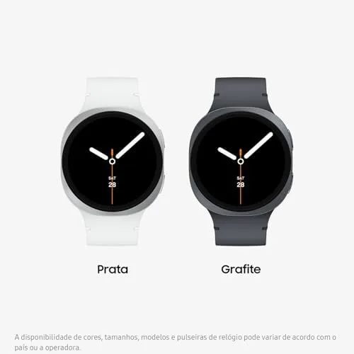 Samsung Galaxy Watch8 Smartwatch 40mm BT, Galaxy AI - Prata