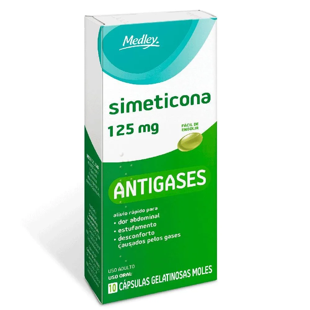 Simeticona 125Mg 10 Cápsulas Gelatinosas Medley Genérico