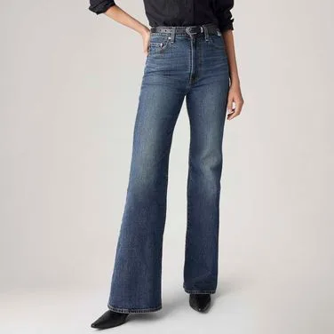 Calça Jeans Levi's® Ribcage Bells Lavagem Média