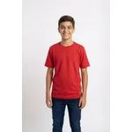 Camiseta Juvenil Malha Texturizada Vermelho Vinho