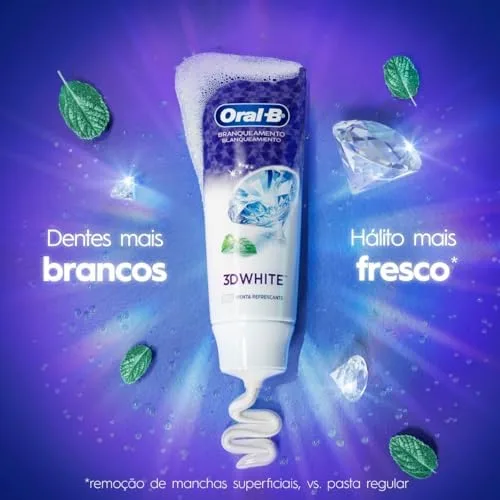 Oral-B Pasta de Dente 3D White Brilliant Fresh, 3 Unidades de 70 g