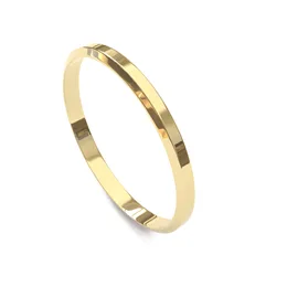 Aliança de Ouro 6K Chanfrada - AS2401