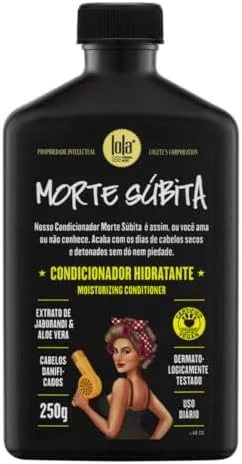 Lola From Rio - Morte Subita - Condicionador hidratante para todos os tipos de cabelos secos e danificados, vegano, sem crueldade, sem parabenos, sem sulfatos, 250 g