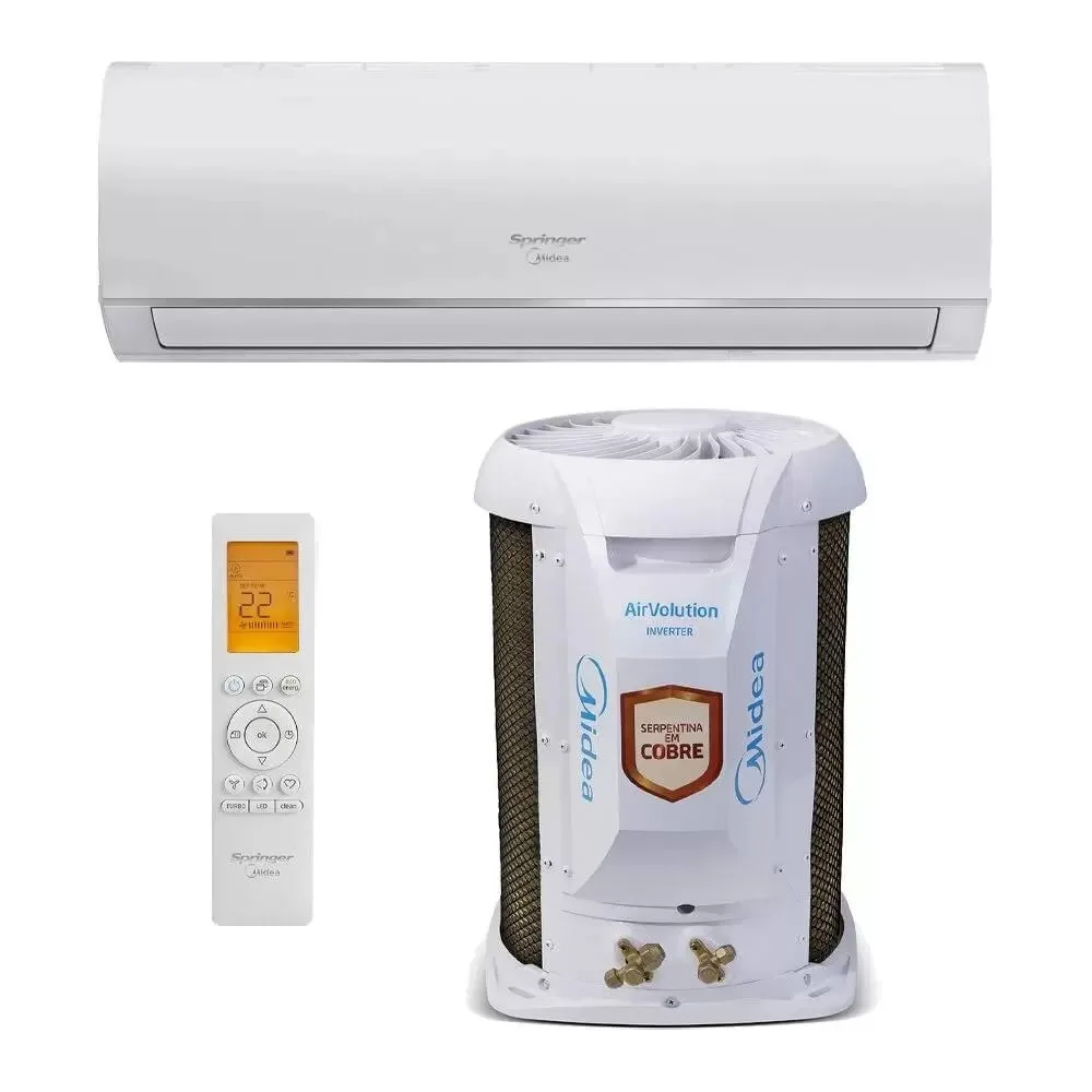 Ar Condicionado Split Springer Midea Hi Wall AirVolution 22.000 BTU/h Frio Monofásico 42AFFCI22S5 - 220V
