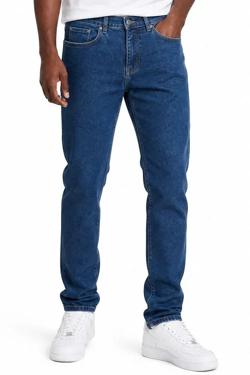 Calça Jeans Slim Básica Estilosa Polo Wear Jeans Médio