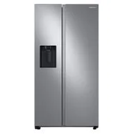 Geladeira Samsung Side by Side 628L RS60 com Dispenser de Água e Gelo Cinza 127V