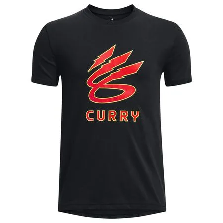 Camiseta de Treino Infantil Under Armour Curry Lightning Logo