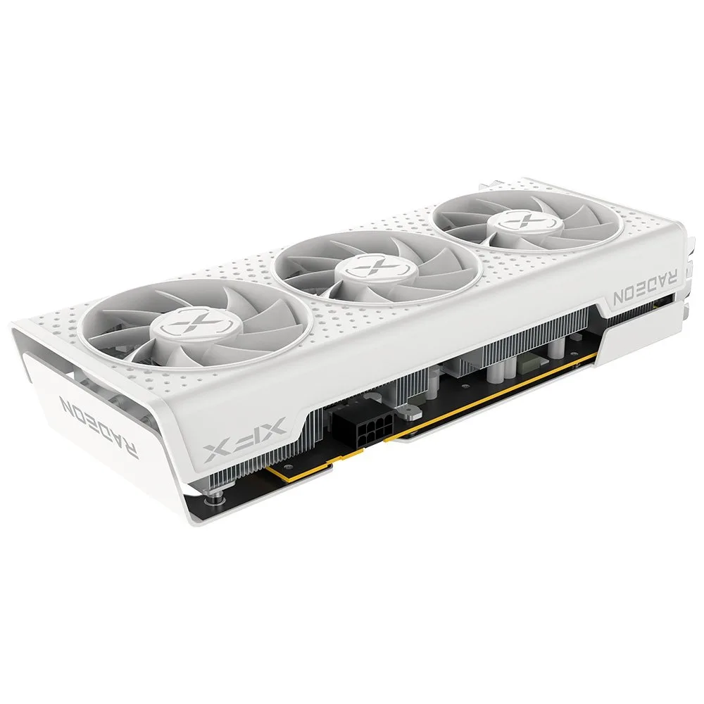 Placa de Vídeo XFX Speedster QICK308 Radeon RX 7600 White AMD Edition, 8GB, GDDR6, 128-bit - RX-76PQICKWY