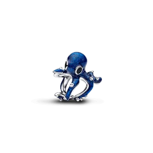 Charm Prata Polvo Azul Brilhante