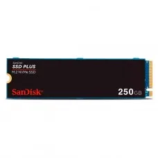 SSD SanDisk Plus, 250GB, M.2 NVMe PCIe 3.0, Leitura 2400MBs e Gravação 1500MBs, SDSSDA3N-250G-G26