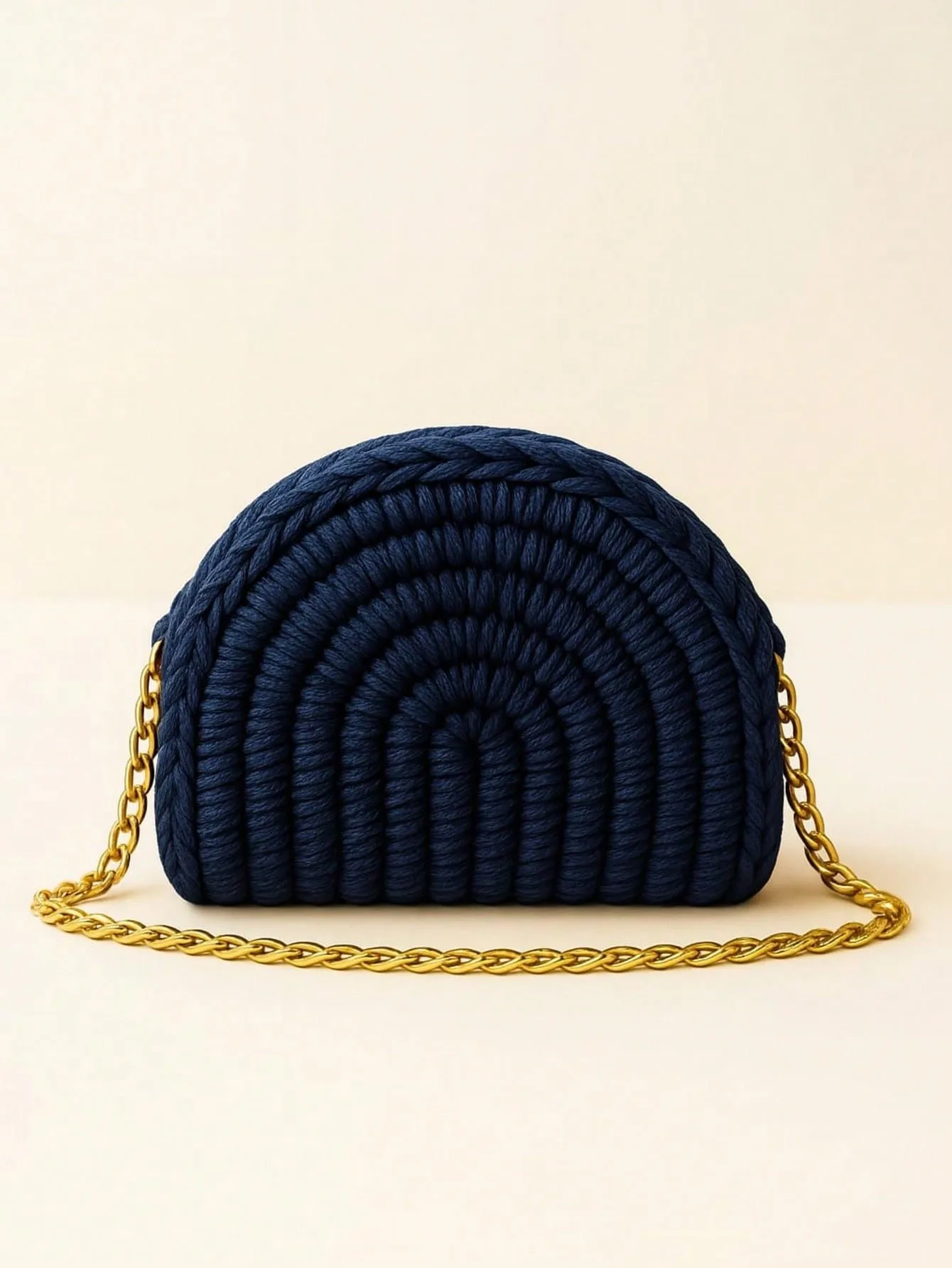 Bolsa Lua de croche - Alca Transversal de Corrente