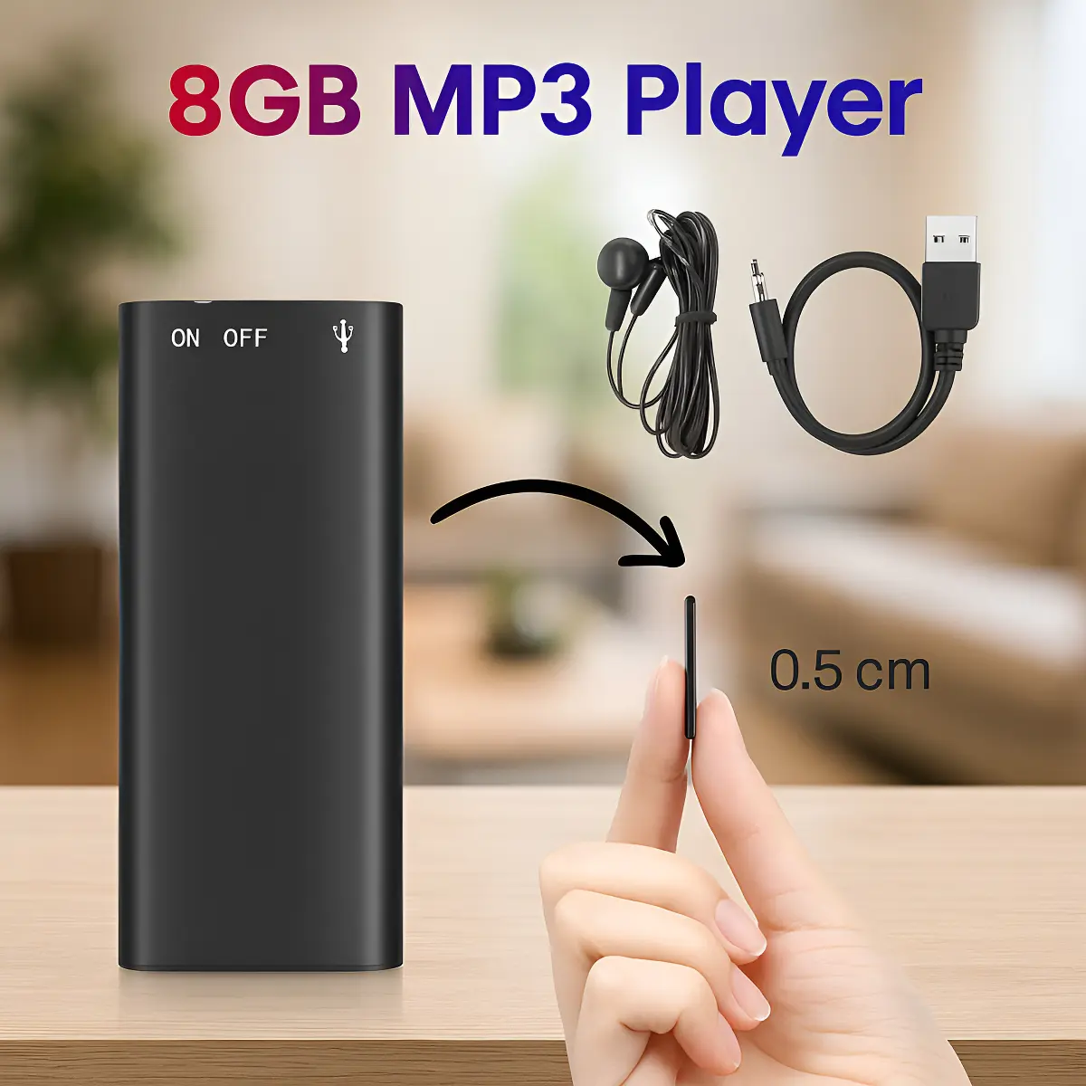 Mini Gravador Voz Som Digital Espião 96h - Micro Escuta Nf