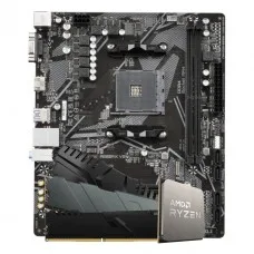 Kit Upgrade, AMD Ryzen 7 5700G, Placa Mãe Chipset A520, Memória DDR4 16GB