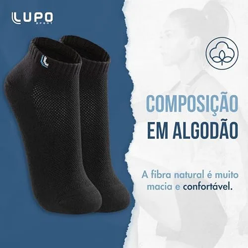 Kit C/6 Pares Meias Lupo Cano Curto Algodão