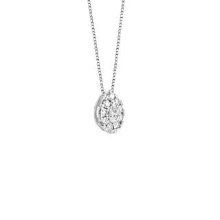 Pingente Solitário Cielo em Ouro Branco 18k com Diamantes de Laboratório 0,28 ct
