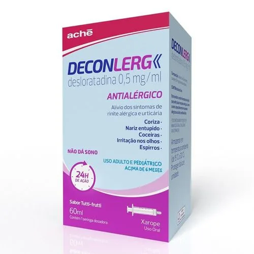 Deconlerg 0,5mg Tutti Frutti 60ml Xarope + Seringa Dosadora