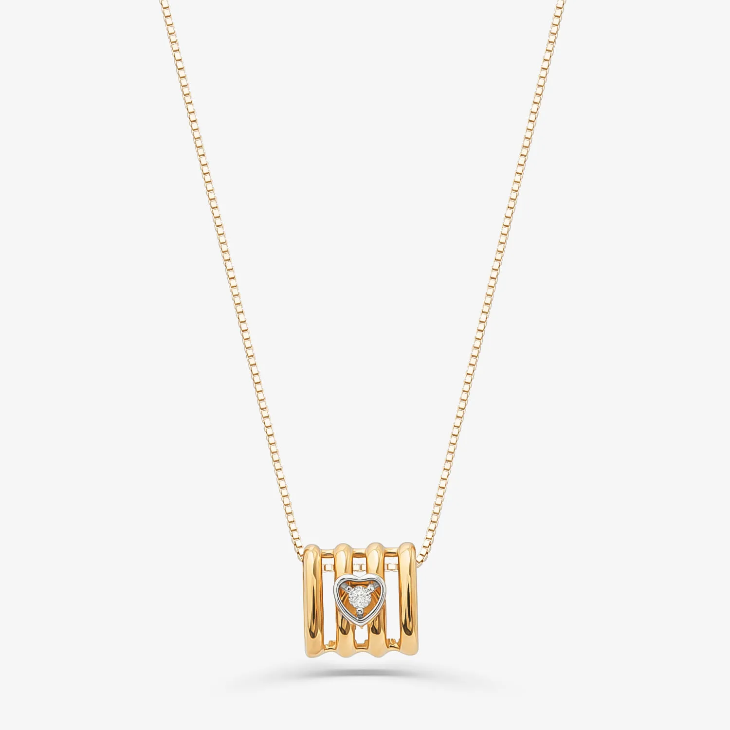 Pingente Separador com Diamante em Ouro Amarelo 18k