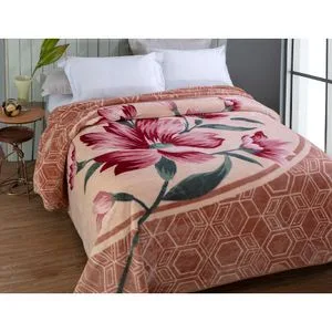 Cobertor Casal Plus Monaco Bege 180x220cm K4022406301157 - Jolitex