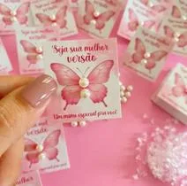 Kit 100pares Pérolas Lembrancinha Dia das Mães Delicadeza e Amor em Cada Detalhe Cartão Não Incluso