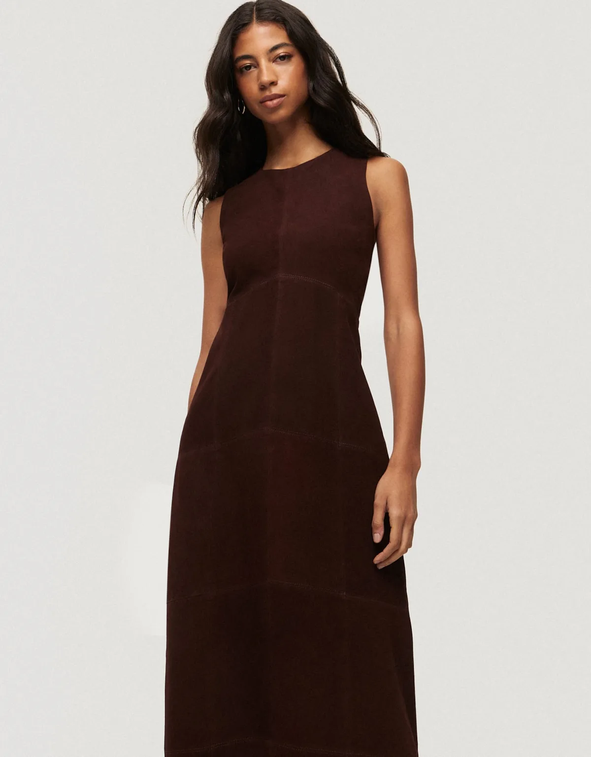 Vestido Couro Chamois