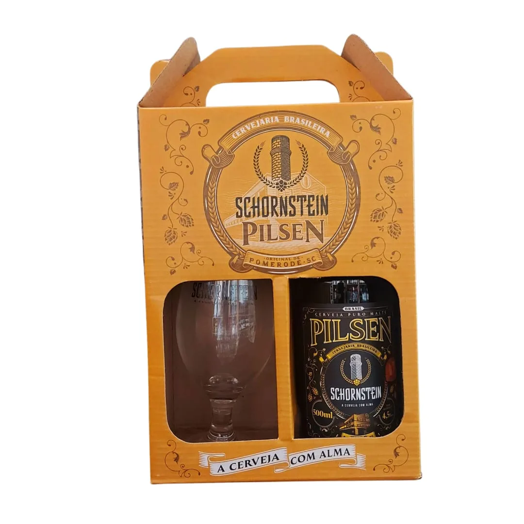 Kit Schornstein Pilsen 01 Garrafa 500 ml + 01 copo