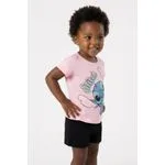 Blusa Infantil Menina Rosa Stitch Disney