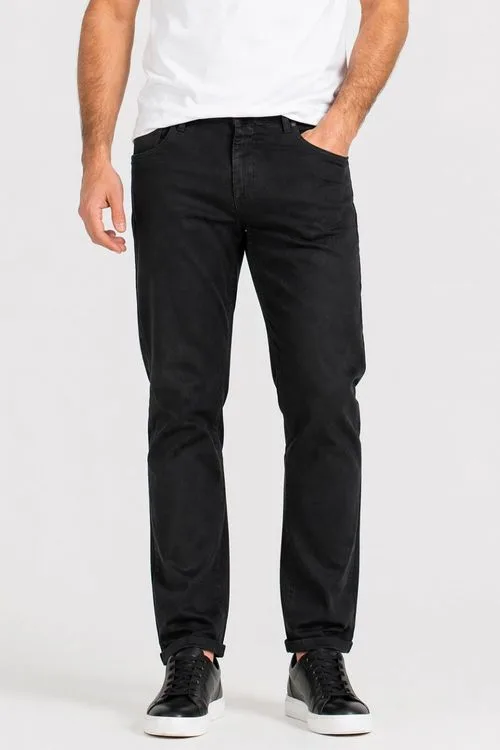 Calça Sarja Regular Básica Clássica Polo Wear Preto