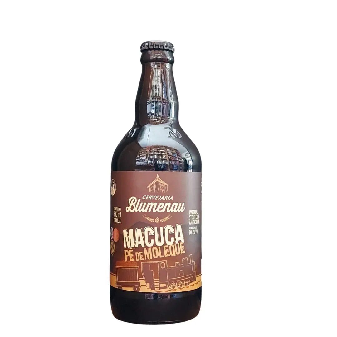Cerveja Blumenau Macuca Pé de Moleque Imperial Stout com Amendoin 500 ml