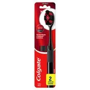 Escova de Dente Colgate Luminous White Charcoal Macia 2 Unidades - Drogaria Sao Paulo