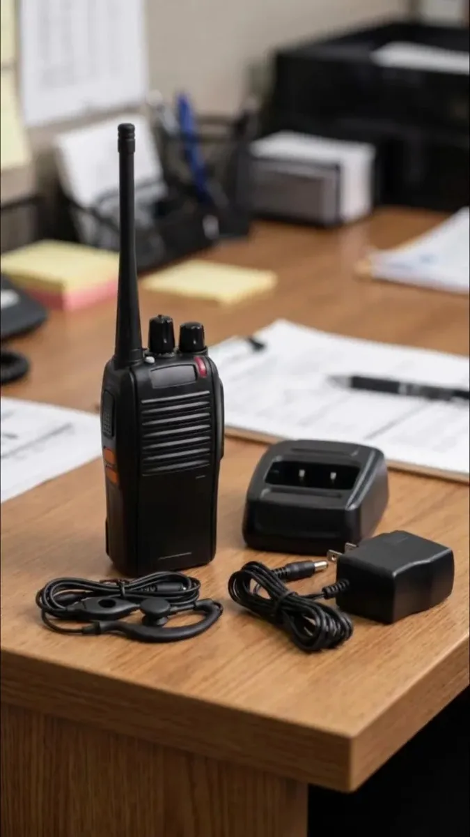 Kit Com 2 Rádio Comunicador Walkie Talkie Davely Bf-777s Uhf Vhf Fm 16 Canais 5w Alcance Até 12km Bateria 1500mah Rádio Portátil Profissional Comunicação Longo Alcance